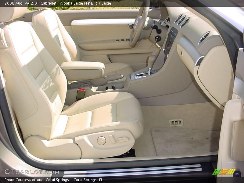 Alpaka Beige Metallic / Beige 2008 Audi A4 2.0T Cabriolet