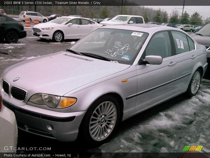 Titanium Silver Metallic / Grey 2003 BMW 3 Series 330i Sedan