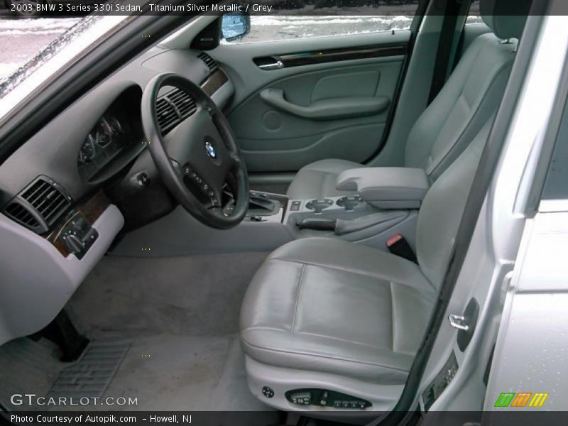 Titanium Silver Metallic / Grey 2003 BMW 3 Series 330i Sedan