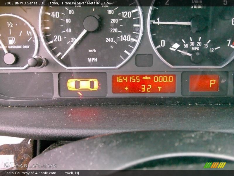 Titanium Silver Metallic / Grey 2003 BMW 3 Series 330i Sedan
