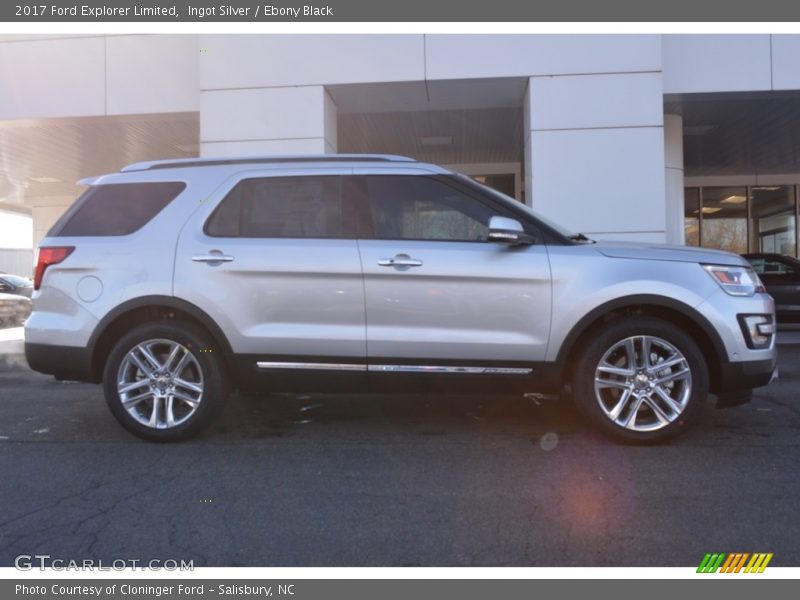 Ingot Silver / Ebony Black 2017 Ford Explorer Limited