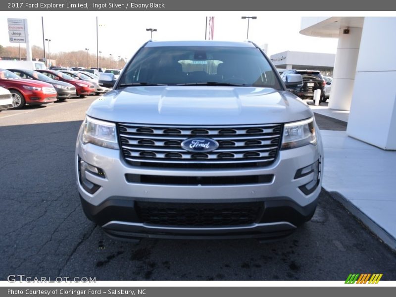 Ingot Silver / Ebony Black 2017 Ford Explorer Limited