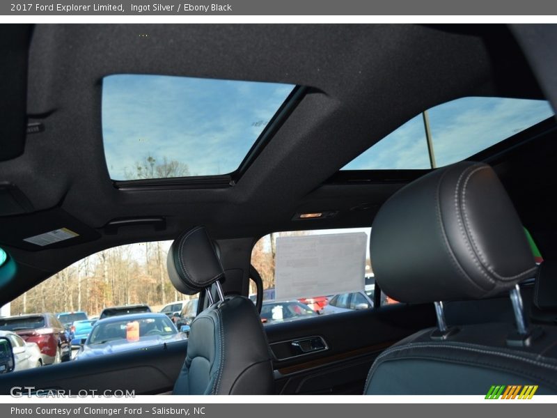 Ingot Silver / Ebony Black 2017 Ford Explorer Limited