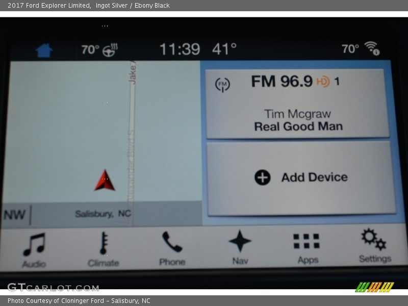 Ingot Silver / Ebony Black 2017 Ford Explorer Limited