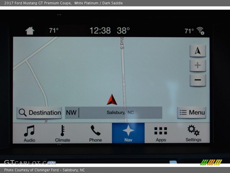 Navigation of 2017 Mustang GT Premium Coupe