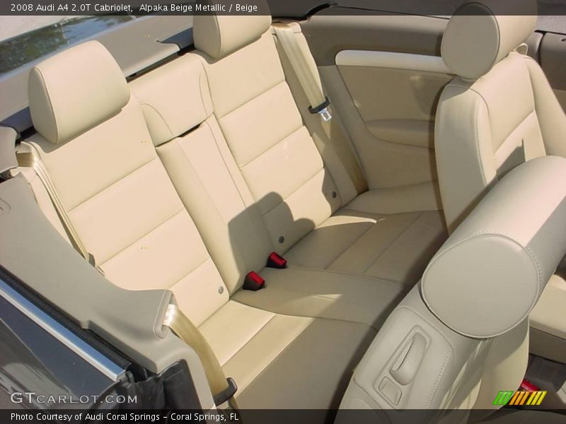 Alpaka Beige Metallic / Beige 2008 Audi A4 2.0T Cabriolet