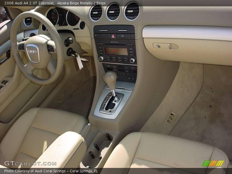 Alpaka Beige Metallic / Beige 2008 Audi A4 2.0T Cabriolet
