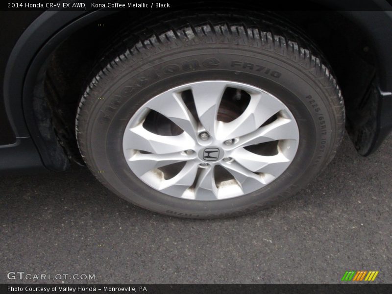 Kona Coffee Metallic / Black 2014 Honda CR-V EX AWD