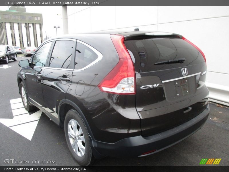 Kona Coffee Metallic / Black 2014 Honda CR-V EX AWD