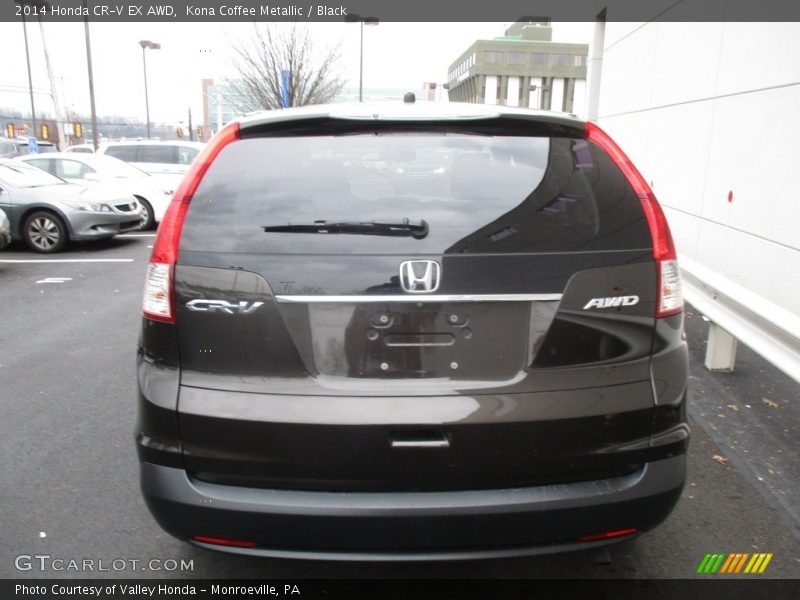 Kona Coffee Metallic / Black 2014 Honda CR-V EX AWD