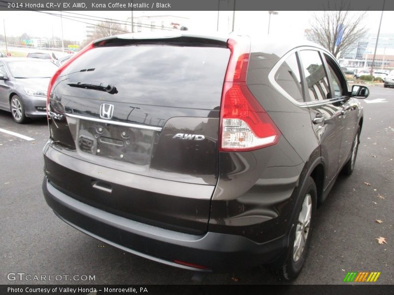 Kona Coffee Metallic / Black 2014 Honda CR-V EX AWD