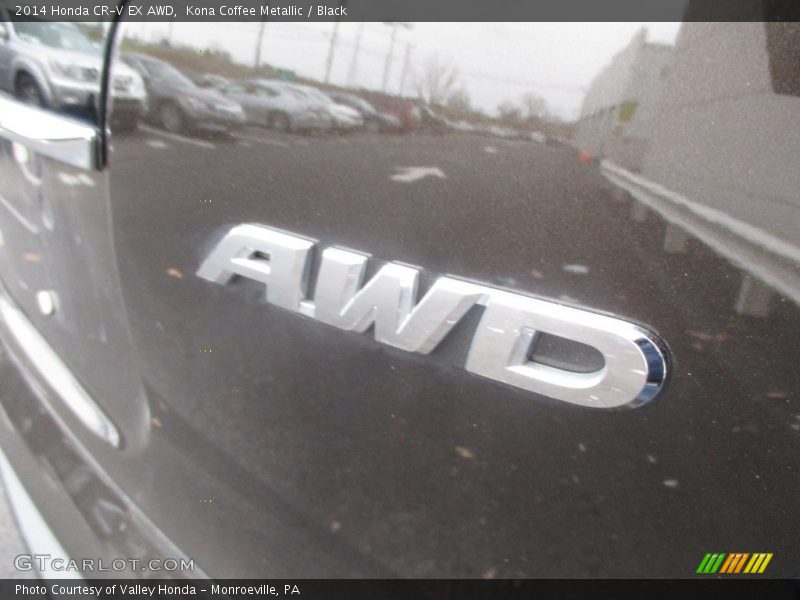 Kona Coffee Metallic / Black 2014 Honda CR-V EX AWD