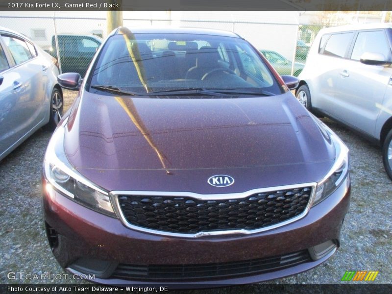 Garnet Red / Black 2017 Kia Forte LX