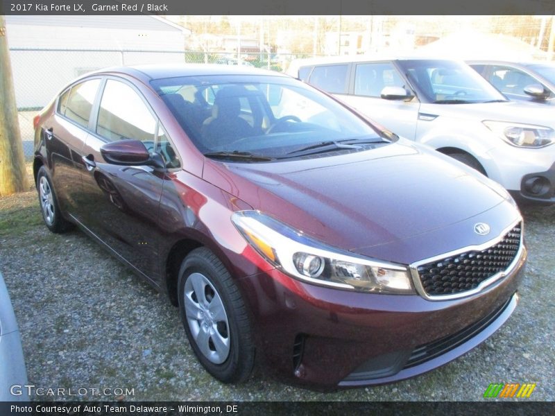 Garnet Red / Black 2017 Kia Forte LX