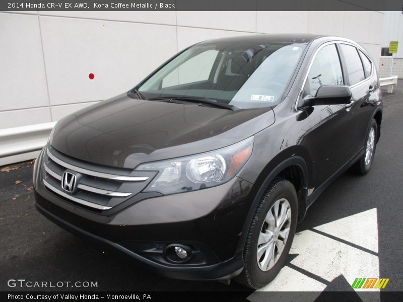 Kona Coffee Metallic / Black 2014 Honda CR-V EX AWD