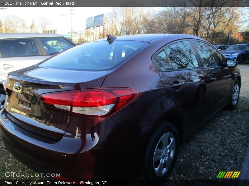 Garnet Red / Black 2017 Kia Forte LX