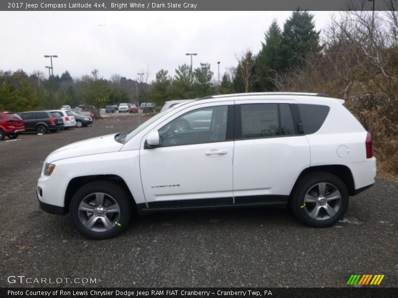 Bright White / Dark Slate Gray 2017 Jeep Compass Latitude 4x4