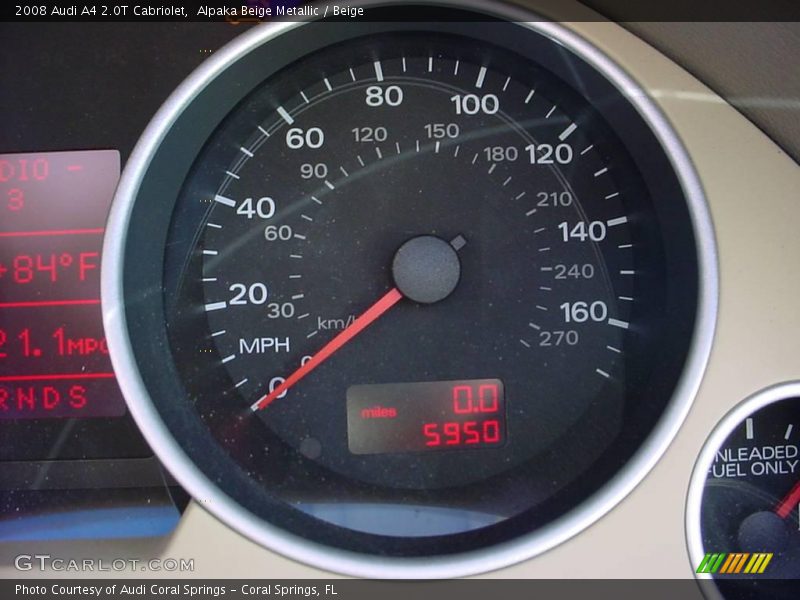 Alpaka Beige Metallic / Beige 2008 Audi A4 2.0T Cabriolet