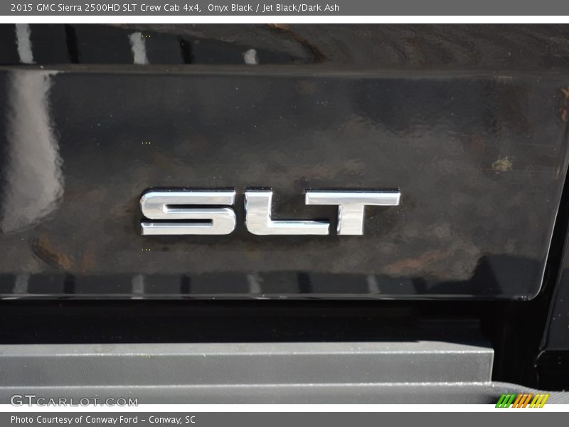 Onyx Black / Jet Black/Dark Ash 2015 GMC Sierra 2500HD SLT Crew Cab 4x4