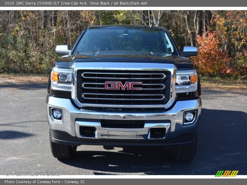 Onyx Black / Jet Black/Dark Ash 2015 GMC Sierra 2500HD SLT Crew Cab 4x4