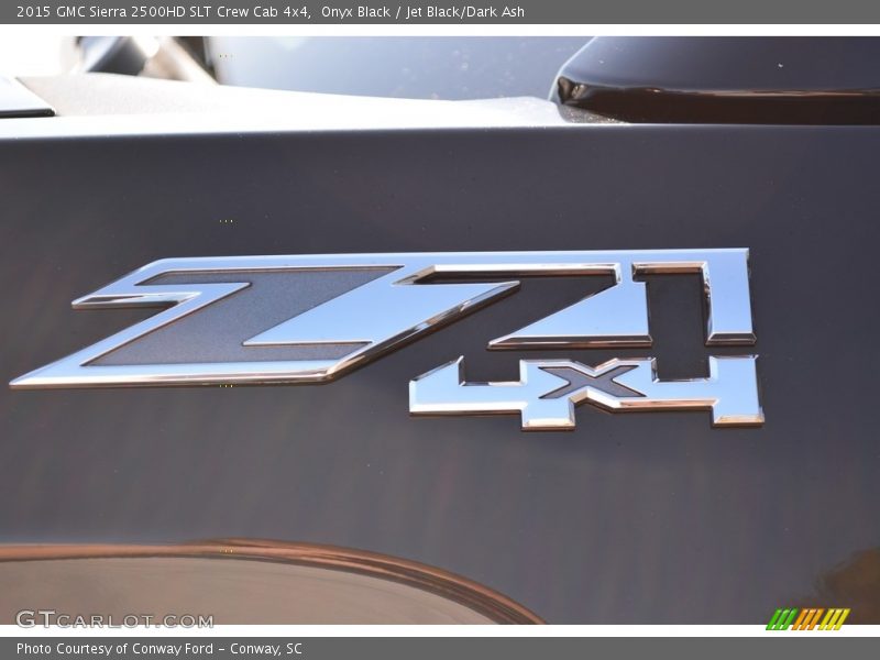 Onyx Black / Jet Black/Dark Ash 2015 GMC Sierra 2500HD SLT Crew Cab 4x4