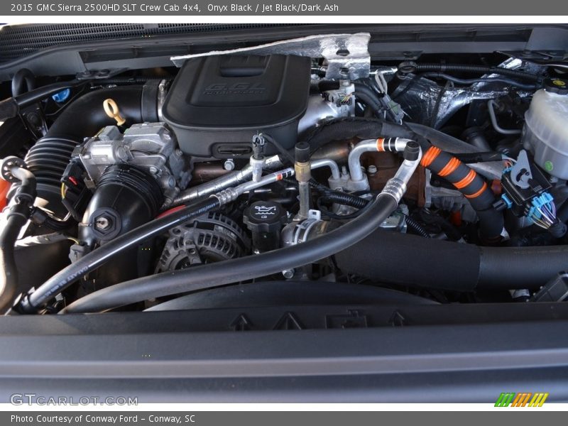 Onyx Black / Jet Black/Dark Ash 2015 GMC Sierra 2500HD SLT Crew Cab 4x4