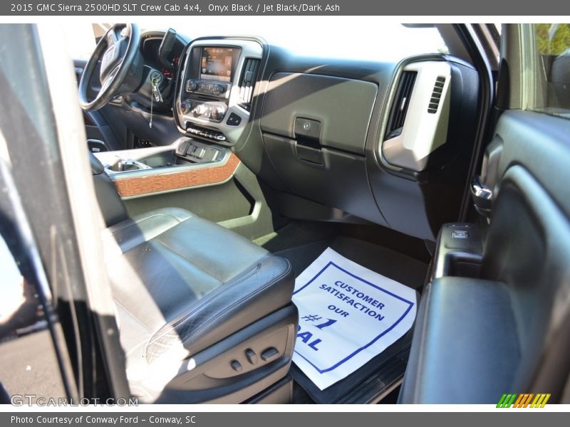 Onyx Black / Jet Black/Dark Ash 2015 GMC Sierra 2500HD SLT Crew Cab 4x4
