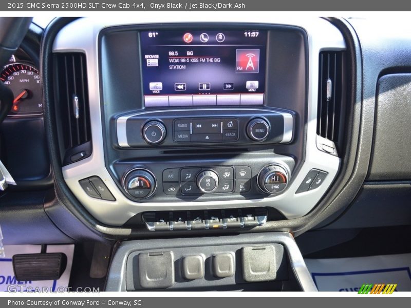 Onyx Black / Jet Black/Dark Ash 2015 GMC Sierra 2500HD SLT Crew Cab 4x4