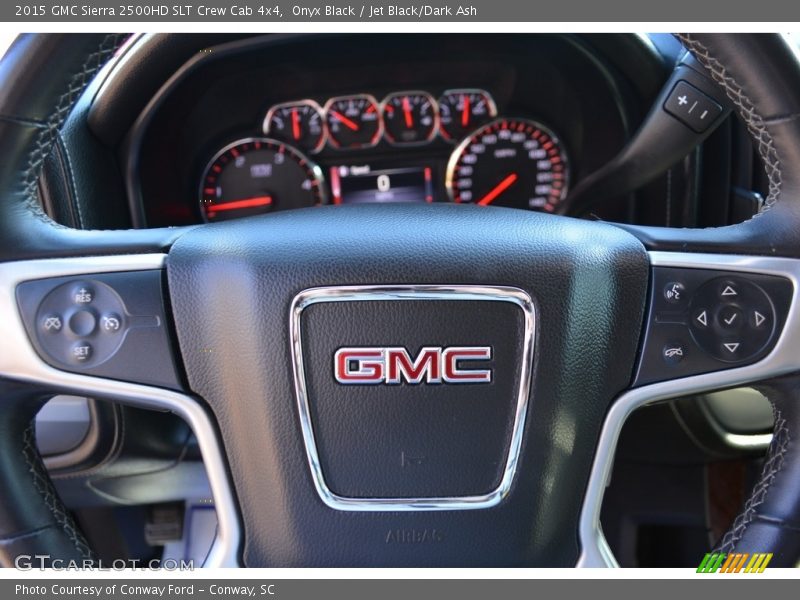 Onyx Black / Jet Black/Dark Ash 2015 GMC Sierra 2500HD SLT Crew Cab 4x4