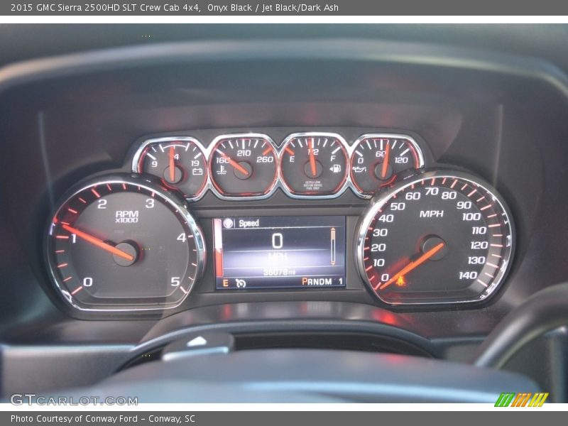 Onyx Black / Jet Black/Dark Ash 2015 GMC Sierra 2500HD SLT Crew Cab 4x4