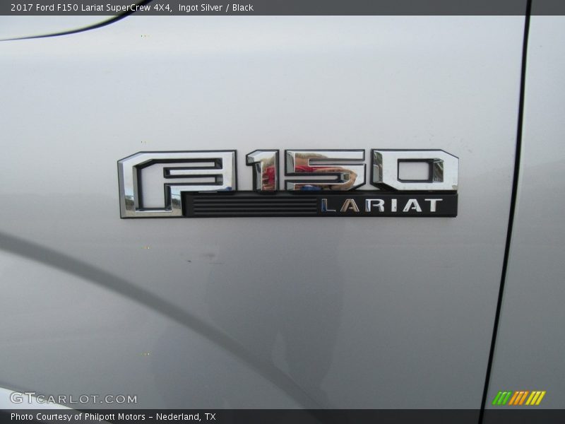 Ingot Silver / Black 2017 Ford F150 Lariat SuperCrew 4X4