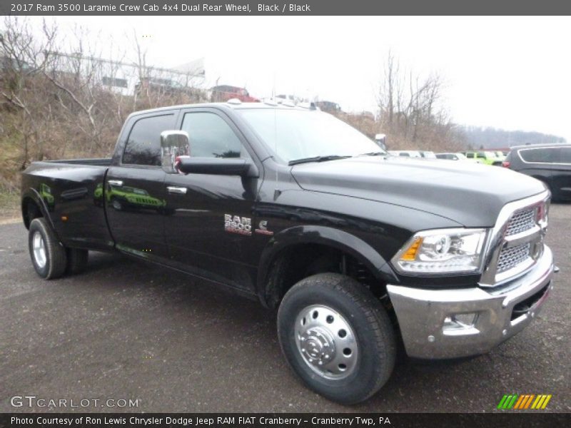 Black / Black 2017 Ram 3500 Laramie Crew Cab 4x4 Dual Rear Wheel