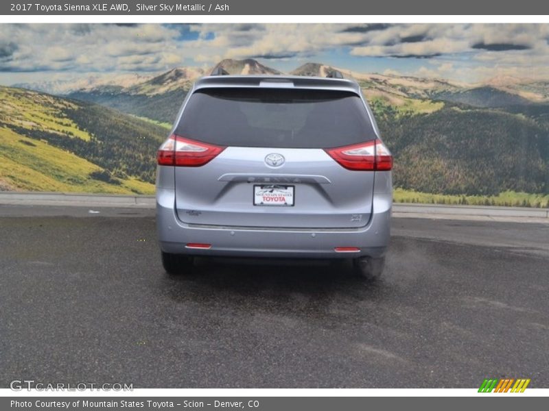 Silver Sky Metallic / Ash 2017 Toyota Sienna XLE AWD