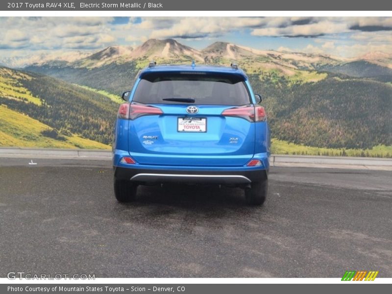 Electric Storm Metallic / Black 2017 Toyota RAV4 XLE