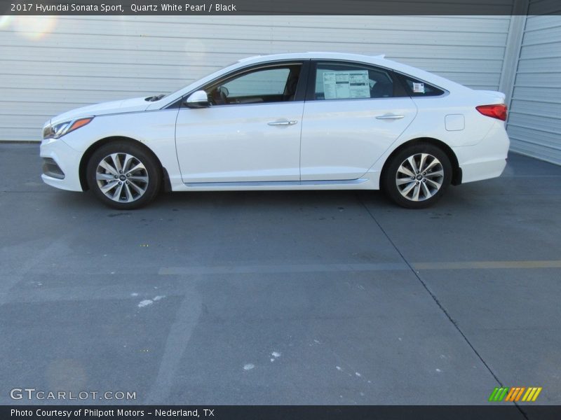 Quartz White Pearl / Black 2017 Hyundai Sonata Sport