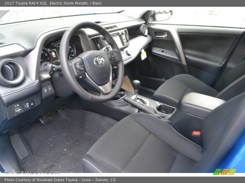 Electric Storm Metallic / Black 2017 Toyota RAV4 XLE