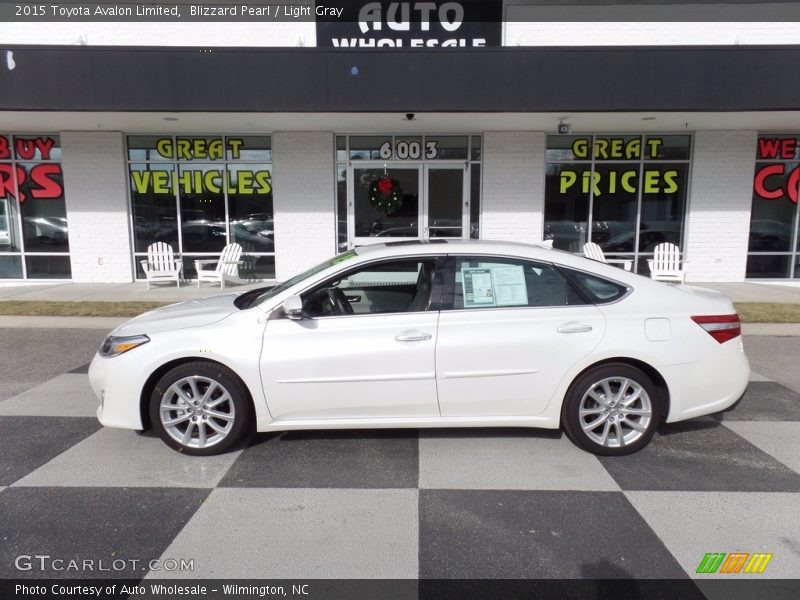 Blizzard Pearl / Light Gray 2015 Toyota Avalon Limited