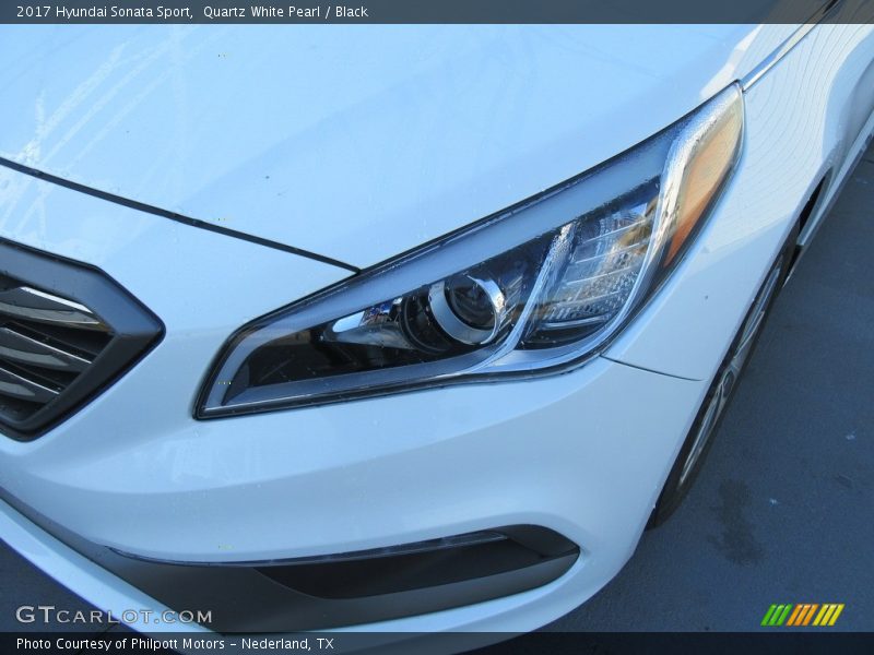 Quartz White Pearl / Black 2017 Hyundai Sonata Sport