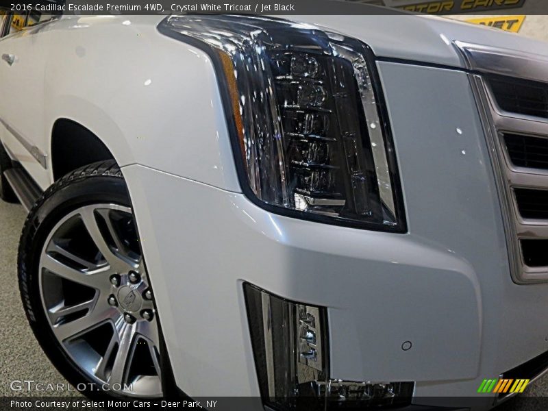 Crystal White Tricoat / Jet Black 2016 Cadillac Escalade Premium 4WD