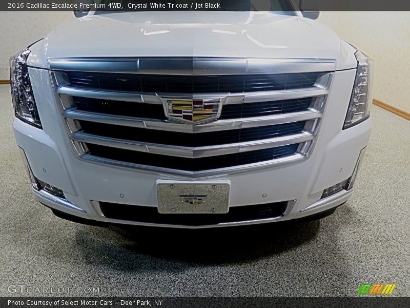 Crystal White Tricoat / Jet Black 2016 Cadillac Escalade Premium 4WD