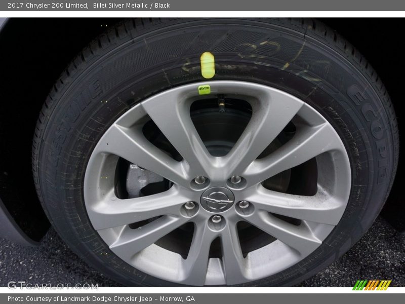 Billet Silver Metallic / Black 2017 Chrysler 200 Limited