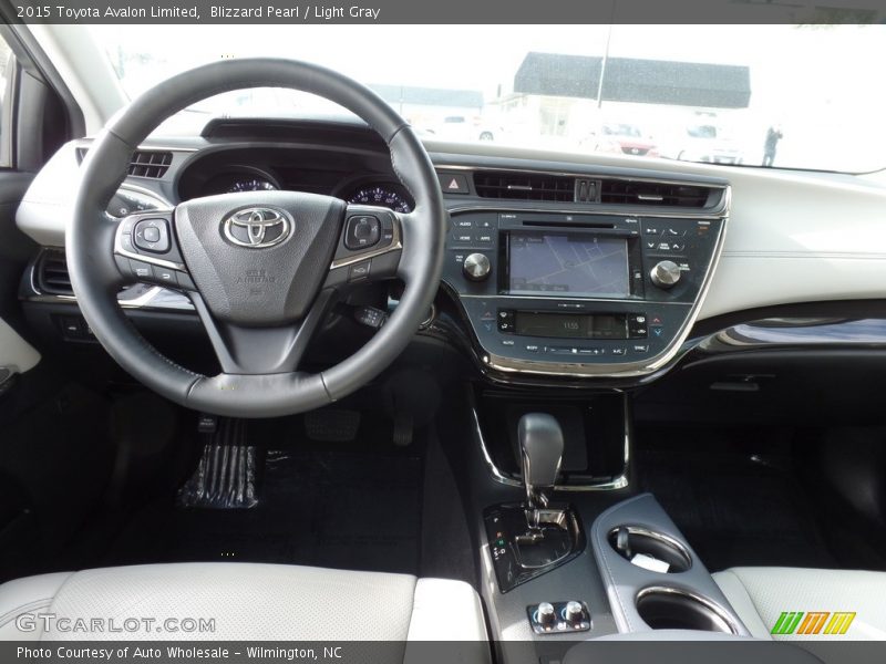 Blizzard Pearl / Light Gray 2015 Toyota Avalon Limited
