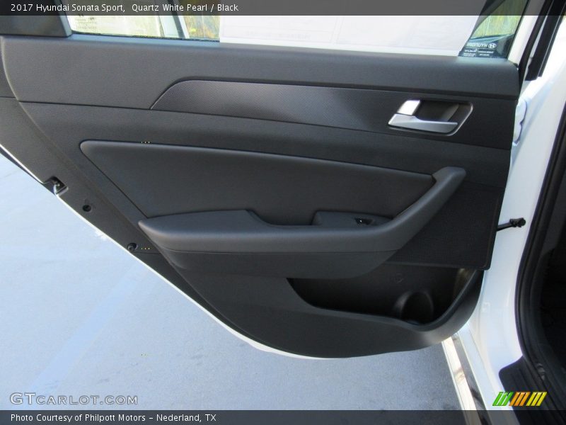 Quartz White Pearl / Black 2017 Hyundai Sonata Sport