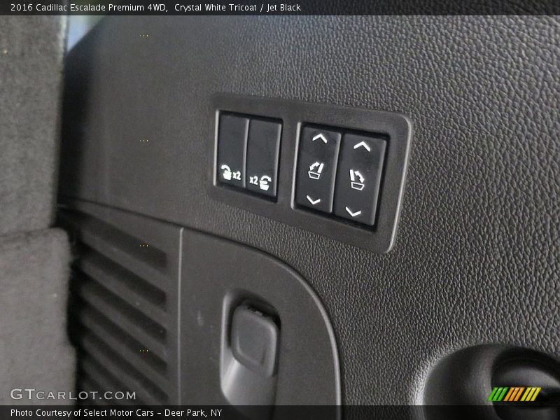 Crystal White Tricoat / Jet Black 2016 Cadillac Escalade Premium 4WD