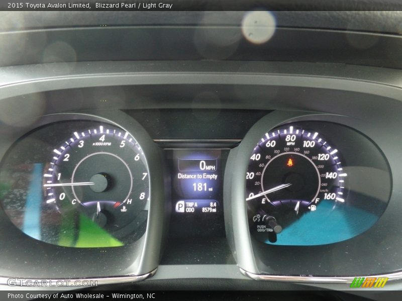 Blizzard Pearl / Light Gray 2015 Toyota Avalon Limited