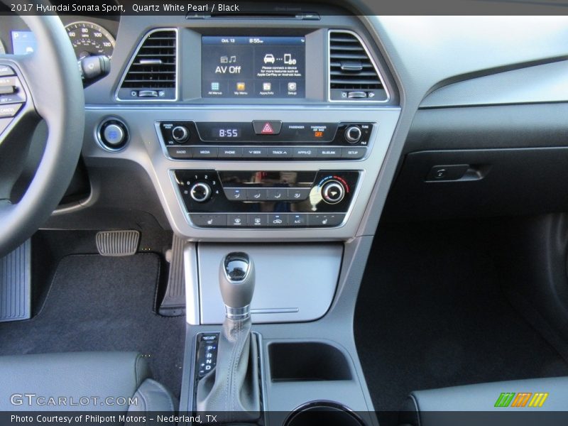 Quartz White Pearl / Black 2017 Hyundai Sonata Sport