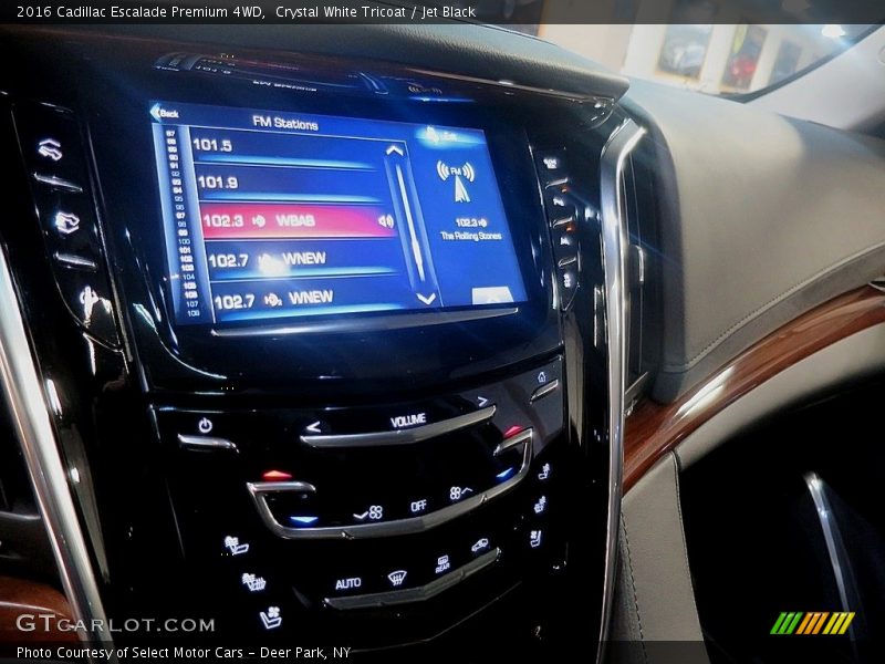 Crystal White Tricoat / Jet Black 2016 Cadillac Escalade Premium 4WD