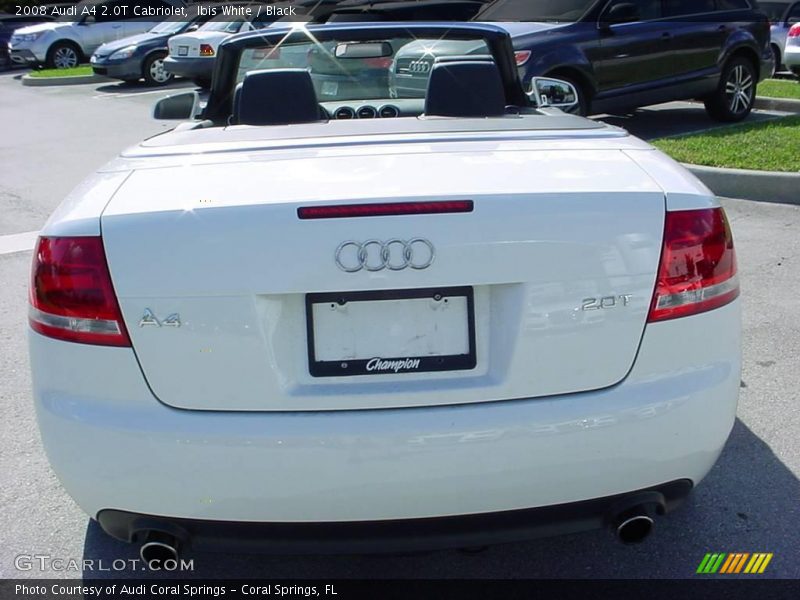 Ibis White / Black 2008 Audi A4 2.0T Cabriolet