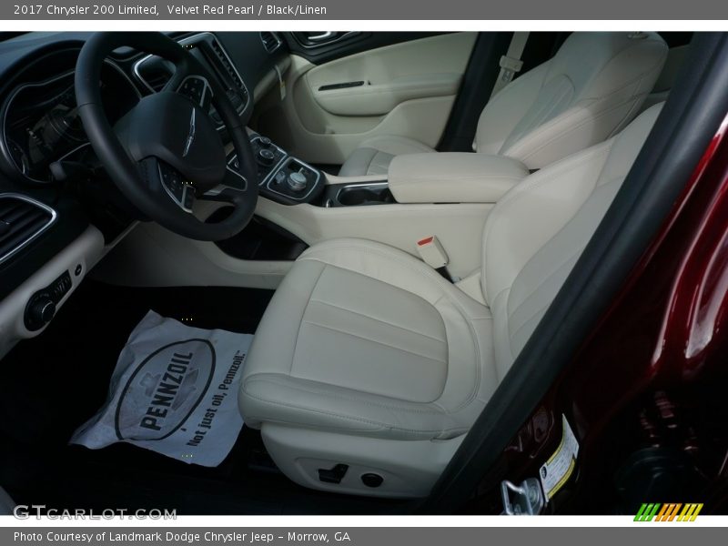Velvet Red Pearl / Black/Linen 2017 Chrysler 200 Limited
