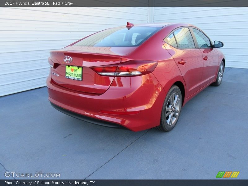 Red / Gray 2017 Hyundai Elantra SE
